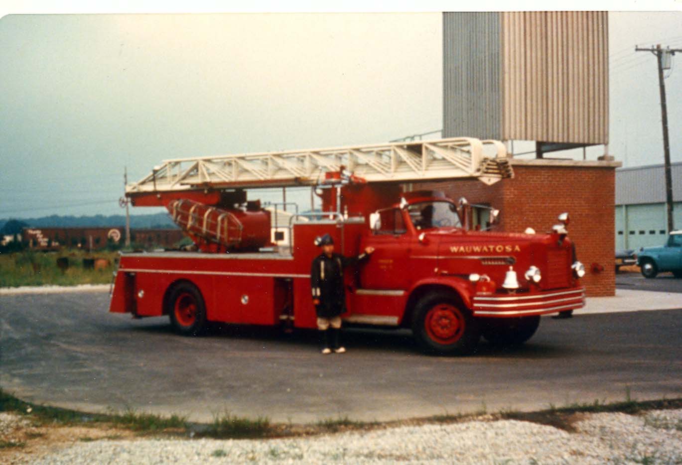 Fire trucks through the times.