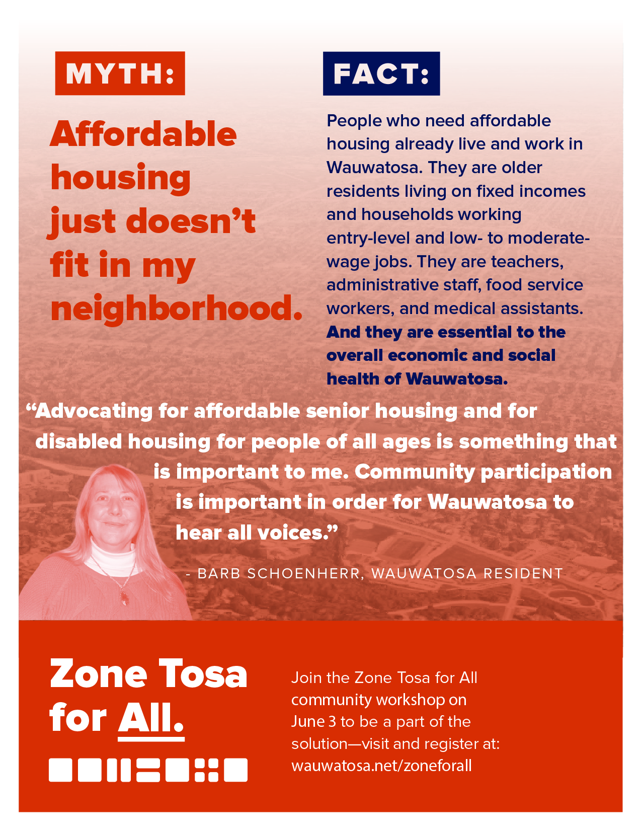 Barb Schoenherr - Zone Tosa for All poster