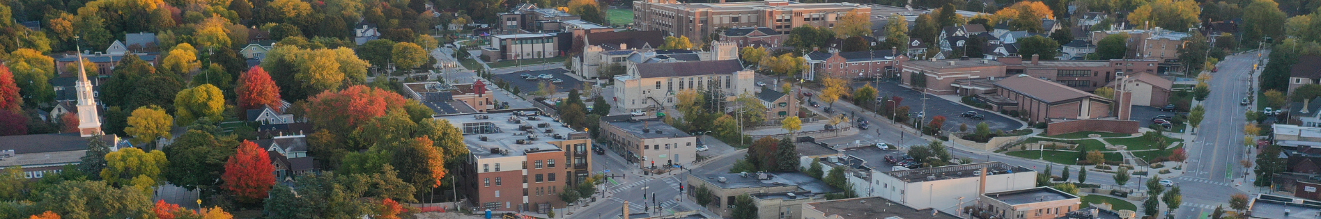 drone view of Wauwatosa