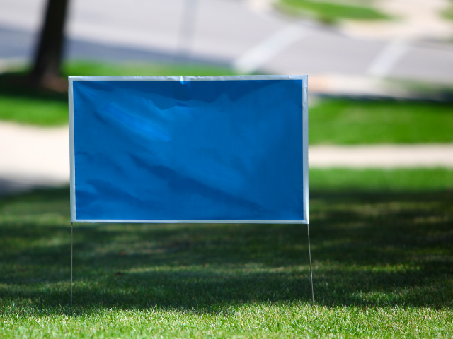 Election Signs in Residential Yards